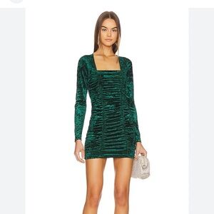 Steve Madden Green Velvet Dress